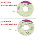 Dental Ortodoncia NITI Abierto Bobina de resorte Dia. 012/010*030