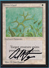 Green Ward Collectors' Edition - International NM SIGNED CARD (387722) ABUGames