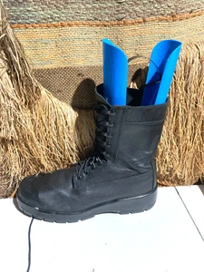 VINTAGE MILITARY BLACK BOOTS  STYLE NO. W057099 SIZE 11XW - Picture 1 of 8