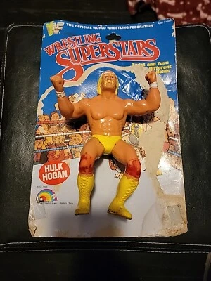 Tarjetero y figura deportiva Titan de Hulk Hogan 8" Wrestling Superstars WWF 1984 1985 Foto 1 de 4