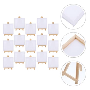 15 Sets Picture Frame and Easel Small Canvases with Child for Painting Kids - Picture 1 of 12