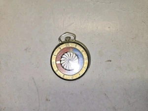 Vintage 1964 1965 New York World's Pocket Watch,Wind-Up,Motion,Works,Swiss,N.Y. - Picture 1 of 11
