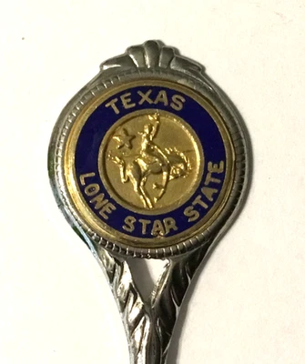 Texas - Cuchara de recuerdo vintage coleccionable Foto 1 de 3