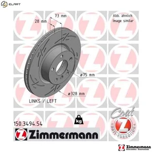 2x BRAKE DISC 150.3494.54 FOR BMW N20B16A 1.6L B47D20A N47D20C N20B20A 2.0L 4cyl - Picture 1 of 9