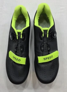 Speed Herren Fahrradschuhe schwarz & neongrün. Neu ohne Etikett. Größe 11 - Bild 1 von 9