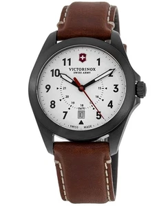 Nuevo reloj para hombre Victorinox Swiss Army Heritage esfera blanca cuero marrón 241969 - Imagen 1 de 4