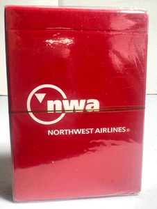 Carte da gioco vintage Northwest Airlines NWA sigillate mai aperte nuova aviazione! - Foto 1 di 2