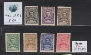 WC1_27999. VENEZUELA. 1944 CHARLES HOWARTH air set. Sc. C199-C205. MNH - Picture 1 of 1