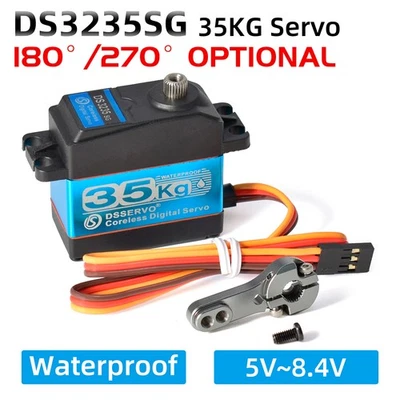 Waterproof Servo DS3235 35KG Metal Gear Digital Servo for 1/8 1/10 1/12 RC Car - Image 1 of 4