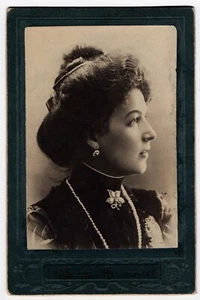 ANASTASIA VYALTSEVA : RUSSIAN OPERA & ROMANCE SINGER : CABINET CARD - Picture 1 of 3