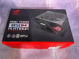 ASUS Rog Thor 850W Platinum Gaming Power Supply RGB/OLED Power Display Black - Picture 1 of 14