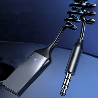 Receptor Inalámbrico Bluetooth 5.0 Adaptador USB AUX Altavoz de Audio para Coche Música Estéreo Foto 1 de 4