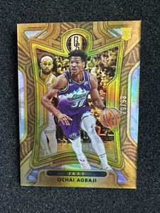 2022-23 Panini Chronicles Gold Standard Ochai Agbaji Rookie RC Utah Jazz /99 SP