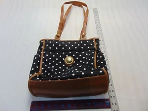 Extra großer Organizer-Tasche Damen gepunktet schwarz Capezio - Bild 1 von 7