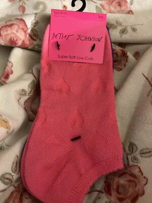 Женщины Betsey Johnson низкого покроя размер 9-11 - 3 пары/носки супер мягкий / ассортимент новый - Изображение 1 из 3