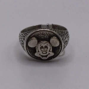 Walt Disney Productions Sterling Silver Mickey Mouse Ring Sz 10 (EB1020428) - Picture 1 of 4