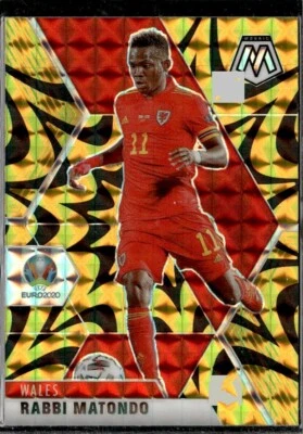 2021 Panini Mosaic Euros Rabbi Matondo Wales #199 Reactive Gold - Image 1 of 2
