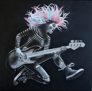 "Bass Jumper" giclee print - Picture 1 of 1