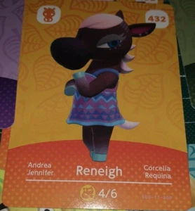 Animal Crossing Amiibo Karten Serie 5 EU Version 432 Reneigh Andrea - Picture 1 of 1