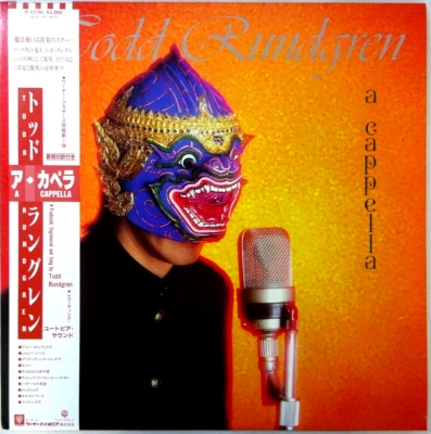 TODD RUNDGREN "A Capella" 1985 Japanese Lp w/Obi/lyrics progressive - Image 1 of 3