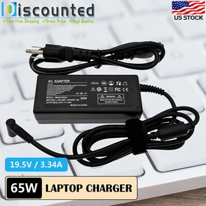 AC Adapter Charger For Dell Inspiron 15 7506 2-in-1 Silver Laptop Power Cord 65W - Picture 1 of 8