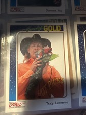 Cma country gold trading card, 1992, Sterling card, Tracey Lawrence