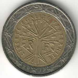 France - 2017P - 2 Euro - 2nd map - Bimetallic - #11119 - Picture 1 of 2