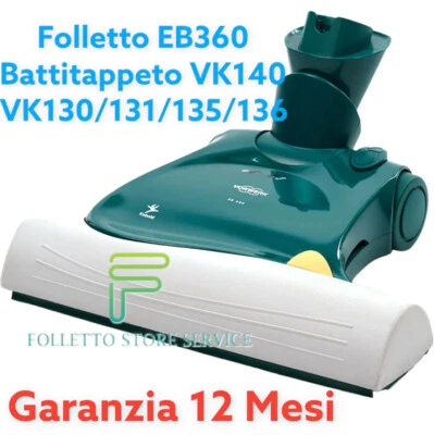 Folletto EB360 Battitappeto Per Vk140 VK136 VK135 VK130 come NUOVO Spazzole Tapp - Image 1 of 4