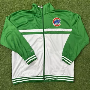 Chicago Cubs MLB Majestuoso Logo Bordado 3XL Día de San Patricio Verde Cremallera - Imagen 1 de 11