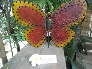 Balinese Design Butterfly Wall/Table Lamp (resin & metal) - Picture 1 of 9