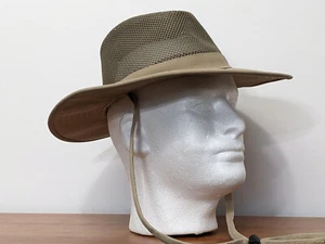 OUTBACK TRADING Canyon River Guide Hat Women S Fedora Mesh Hat Tan - Picture 1 of 6