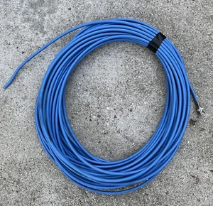 Belden 8241 RG-59/U Coaxial Cable, Blue, 75 Ohm E108998 Shielded, 94ft BNC - Picture 1 of 3