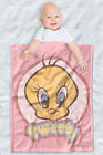 Looney Tunes Soft Fleece Baby Blanket, Cozy Crib Throw 30"X40" Retro Tweety