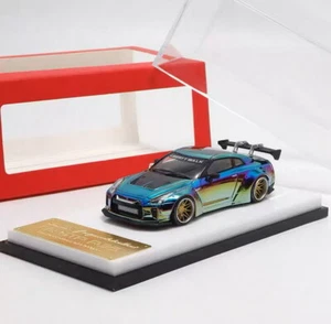 MC 1/64 Scale Nissan Skyline GTR R35 LBWK Chameleon Diecast Car Model - Picture 1 of 6
