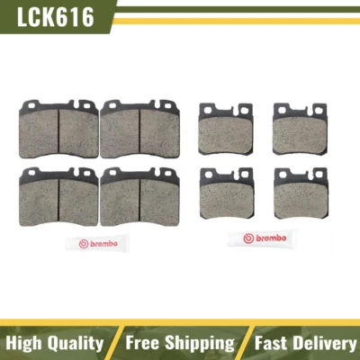 Juego de pastillas de freno Brembo delanteras y traseras de cerámica para Mercedes-Benz 500SL 1990-1993 Foto 1 de 4