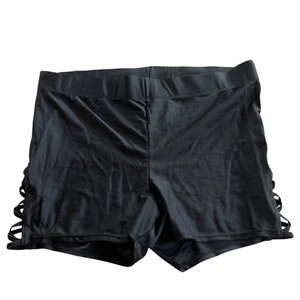 Pantalones Cortos de Motociclista Torrid Talla Grande Negros Enrejado Recortado Sides Entrenamiento Yoga 2X - Imagen 1 de 7