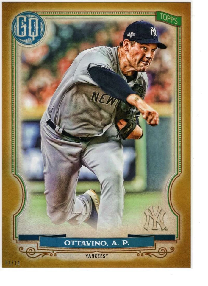 Adam Ottavino 2020 Topps Gypsy Queen 5x7 Gold #169 /10 Yankees  - Image 1 of 1