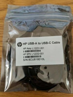 HP USB-A to Standard USB-C Cable Adapter L12231-001 - Image 1 of 4