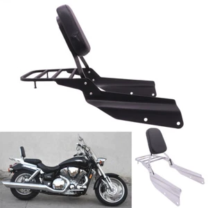 Backrest Sissy Bar with Luggage Rack for 2002-2009 Honda VTX1300 VTX1800 N/R/S/T - Picture 1 of 12
