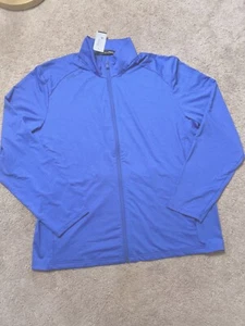 Polo Ralph Lauren RLX Men's Size XL Golf Full Zip Jacket Sz Blue NWT $168 - Picture 1 of 8