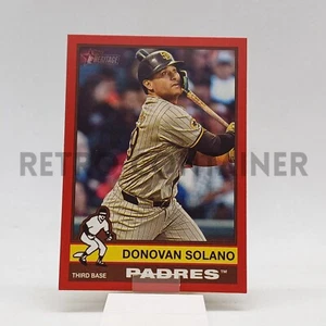 TOPPS Heritage Baseball MLB Cards 2025 - 269 Padres Donovan Solano Red Border - Picture 1 of 1