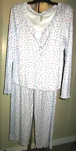 JESSICA SIMPSON Damen PYJAMA SET - GR. XL - blau mit rosa/blauem Ohr - Neu mit Etikett - Ret 50,00 - Bild 1 von 10