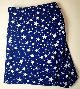 LuLaRoe OS Leggings STARS Blue White 4th July USA Space One Size (Size 2-10) NWT - Picture 1 of 7