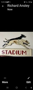 hand cut and painted greyhound stadium sign new - Picture 1 of 1