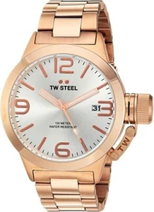 TW STEEL Canteen 50mm Rose Gold Gents Watch CB162 - RRP £379 - BRAND NEW - Picture 1 of 3