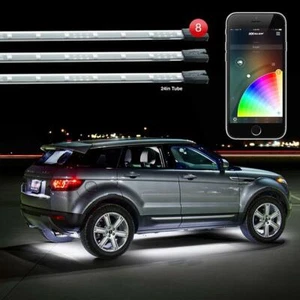 XKGglow KSCARSTANDARD Auto Standard LED Akzent Licht Kit (8) 24 schlanke Röhren - Bild 1 von 4