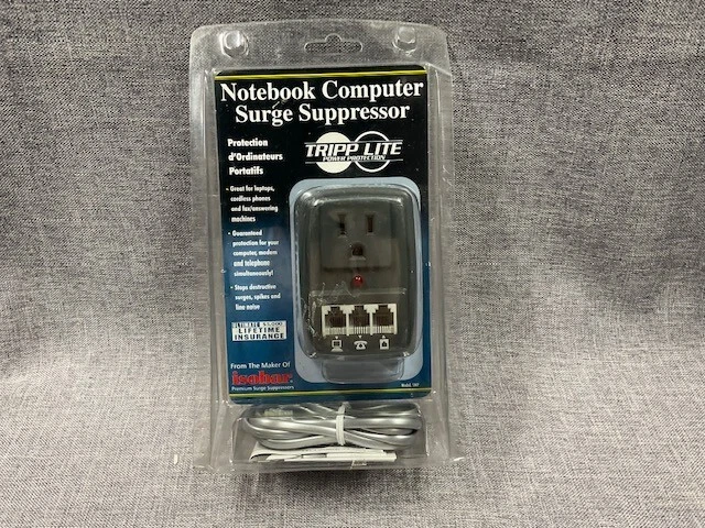 Tripp Lite SMP Notebook Computer Surge Suppressor with RJ11 line NEW in Box - Image 1 of 1