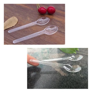 4.25" Clear Disposable Plastic Cutlery Spoons Tableware Birthday Wedding Party - Picture 1 of 3