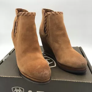 Ariat Belle stivaletti con zeppa donna 7,5 B camoscio marrone 10018634 - Foto 1 di 20
