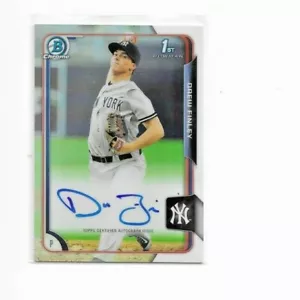 2015 Bowman Chrome Drew Finley Autographed Card #BCA-DF - Picture 1 of 2